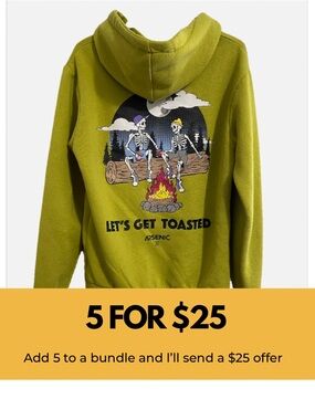 Arsenic Camping Skeletons Hoodie.